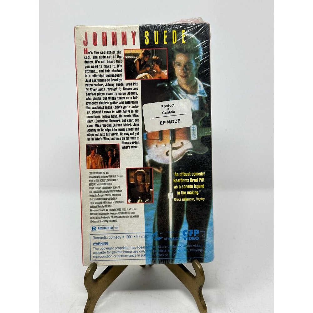 JOHNNY SUEDE VHS BRAD PITT CATHERINE KEENER NICK CAVE 1993 NEW SEALED Rockabilly - Picture 2 of 6